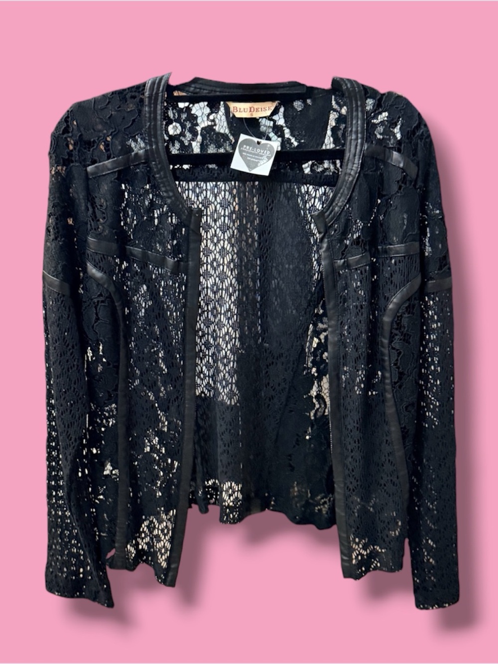 Black Lace Open Jacket